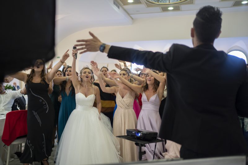 Animazione in pista con la sposa e le amiche